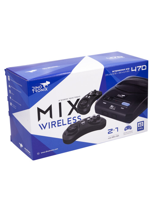Игровая приставка Dinotronix Mix Wireless + 470 игр (модель: ZD-01A, Серия: ZD, AV, 2 беспроводных джойстика)