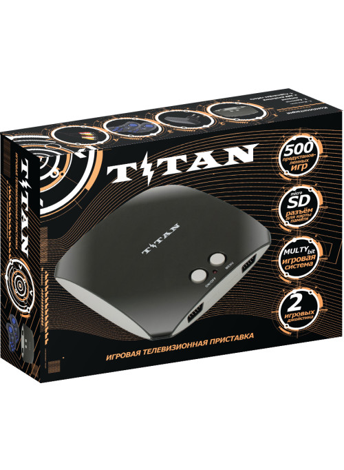 Magistr Titan 3 черный 8 и 16 bit (500 встроенных игр) (SD до 32 ГБ)