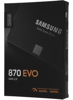 SSD накопитель Samsung 870 EVO 500 ГБ 2.5 SATA (MZ-77E500BW)