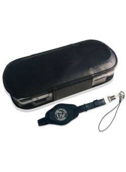 Чехол кожаный с ремешком Чёрный (PSP)