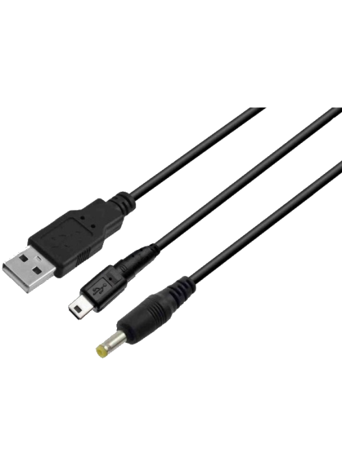Кабель USB 2 в 1: зарядка и обмен данными с ПК (PSP)