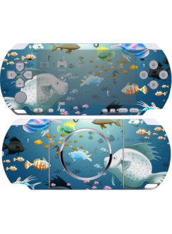 Наклейка PSP 3000 Рыбы (PSP)