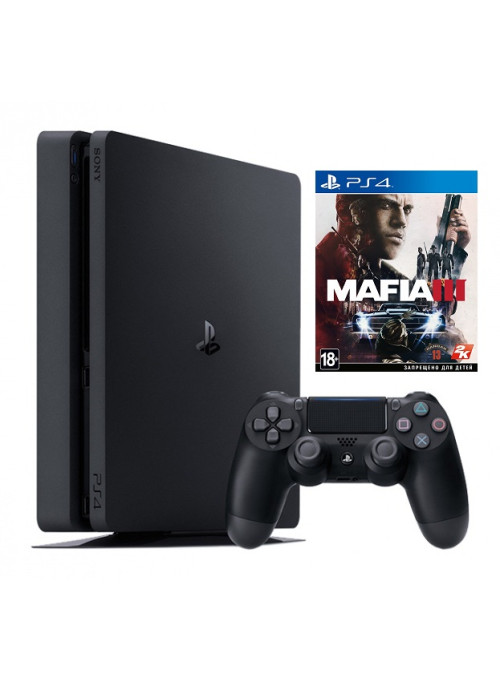 Игровая приставка Sony PlayStation 4 Slim 1TB Black (CUH-2016B) + Mafia 3 (...