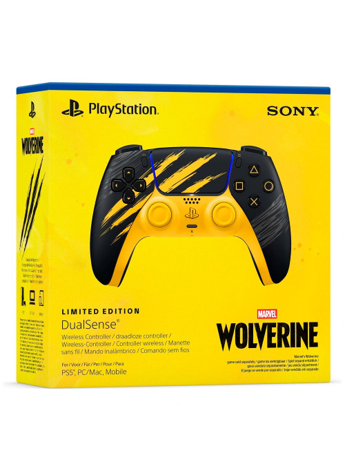 Геймпад беспроводной Sony DualSense Limited Edition (Marvel’s Wolverine Battle Yellow) (PS5) Геймпад беспроводной Sony DualSense Limited Edition (Marvel’s Wolverine Battle Yellow) (PS5)