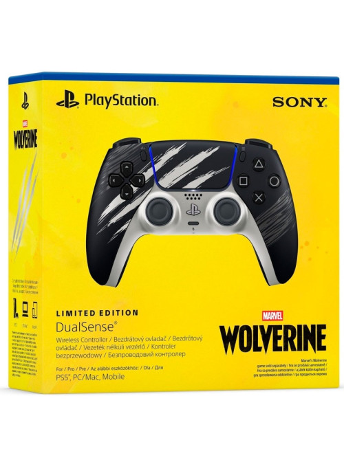 Геймпад беспроводной Sony DualSense Limited Edition (Marvel’s Wolverine Adamantium) (PS5) Геймпад беспроводной Sony DualSense Limited Edition (Marvel’s Wolverine Adamantium) (PS5)