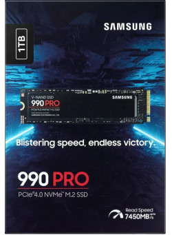 SSD накопитель Samsung 990 Pro 1TB NVMe, M.2 (MZ-V9P1T0BW)