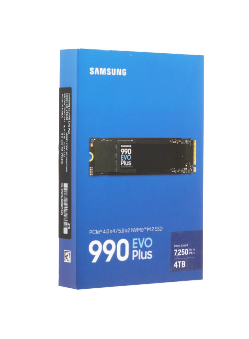 SSD накопитель Samsung 990 EVO Plus 4TB NVMe, M.2 (MZ-V9S4T0BW) SSD накопитель Samsung 990 EVO Plus 4TB NVMe, M.2 (MZ-V9S4T0BW)