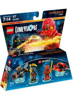 LEGO Dimensions Team Pack (71207) - Lego Ninjago: Masters of Spinjit (Boulder Bomber, Cole, Kai, Blade Bike)