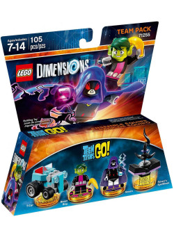 LEGO Dimensions Team Pack (71255) - Teen Titans Go! (T-Car, Beast Boy, Raven, Spellbook)