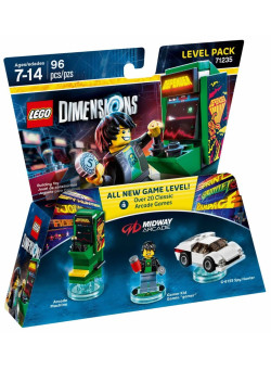 LEGO Dimensions Level Pack (71235) - Midway Retro Gamer (Arcade Machine, Gamer Kid, G-6155 Spy Hunter)