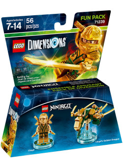 LEGO Dimensions Fun Pack (71239) - Lego Ninjago: Masters of Spinjitzu (Lloyd, Lloyd's Golden Dragon)