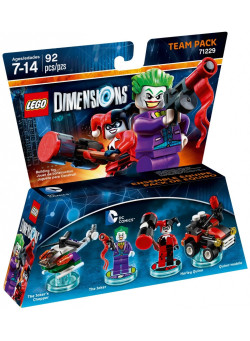 LEGO Dimensions Team Pack (71229) - DC Comics (The Joker's Chopper, The Joker, Harley Quinn, Quinn-Mobile)