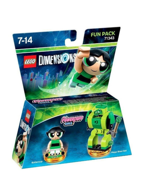 LEGO Dimensions Fun Pack (71343) -The PowerPuff Girls (Buttercup, Mega Blast Bot)