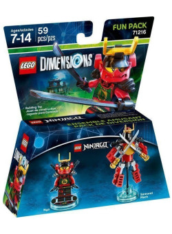 LEGO Dimensions Fun Pack (71216)- Lego Ninjago: Masters of Spinjitzu (Nya, Samurai Mech)