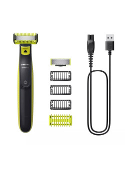 Триммер Philips OneBlade QP2824/10 черный/зеленый лайм