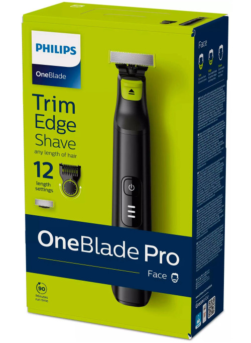 Триммер Philips OneBlade Pro QP6530/16, черный/зеленый