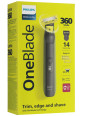 Триммер Philips OneBlade Pro QP6542/15 черный/зеленый лайм