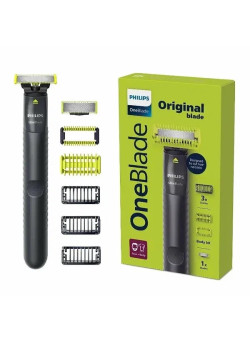 Триммер Philips OneBlade QP1624/10 черный/зеленый лайм