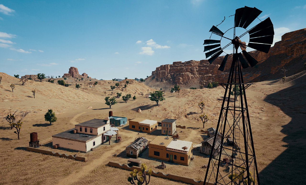пустынная карта в PUBG для Xbox One